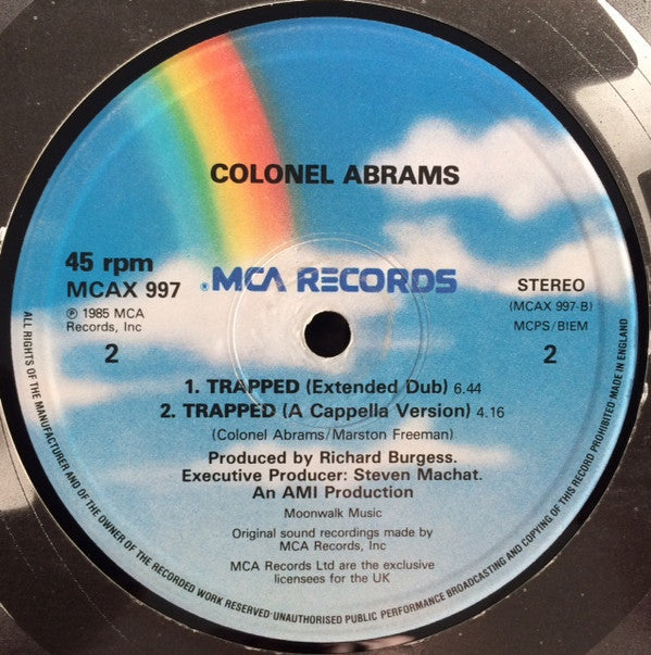 Colonel Abrams : Trapped (Extended Version) (12", MCA)