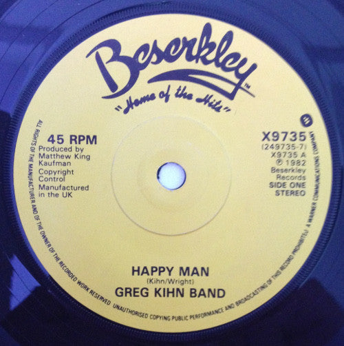 Greg Kihn Band : Happy Man (7")