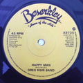 Greg Kihn Band : Happy Man (7")
