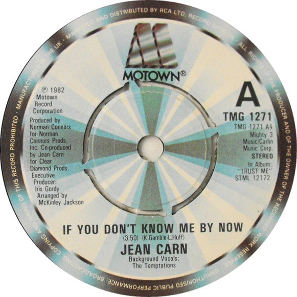 Jean Carn : If You Don't Know Me By Now (7", Single)