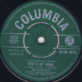 Acker Bilk And His Paramount Jazz Band : That's My Home (7", Single)