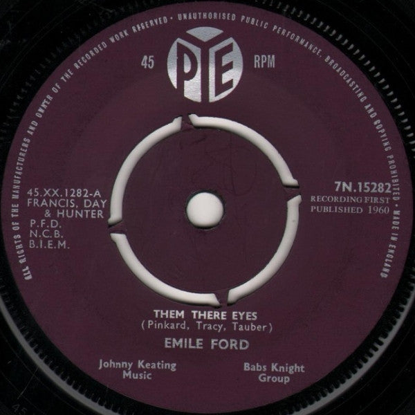 Emile Ford : Them There Eyes (7")