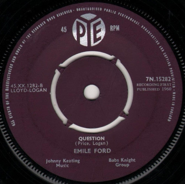 Emile Ford : Them There Eyes (7")