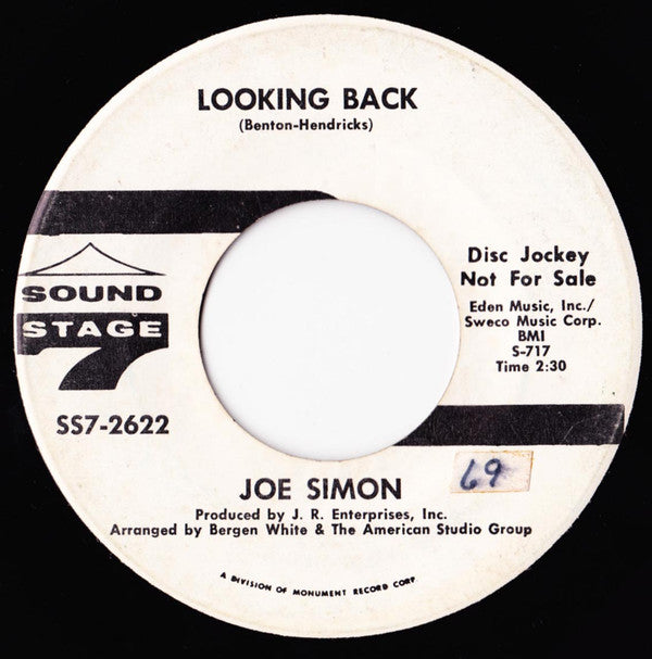 Joe Simon : Looking Back - Promo (7", Promo)