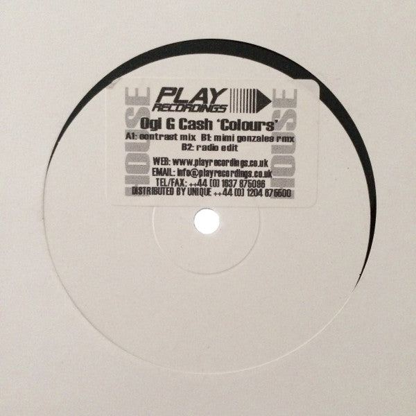 Ogi Gee Cash : Colours (12", W/Lbl, Sti)