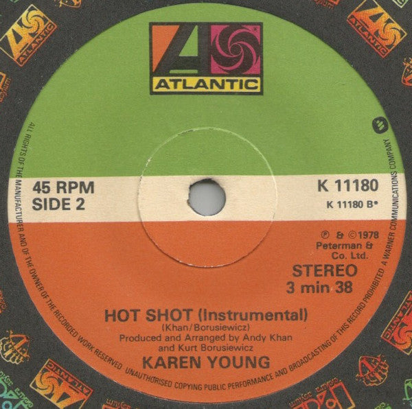 Karen Young : Hot Shot (7", Single)