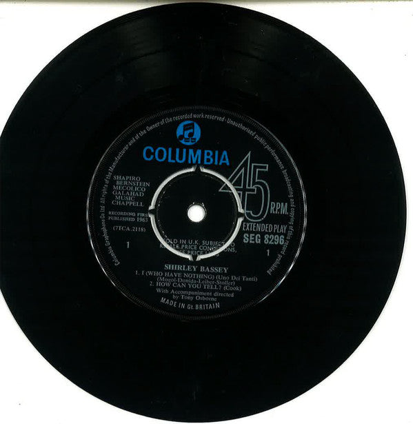 Shirley Bassey : I (Who Have Nothing) (7", EP)