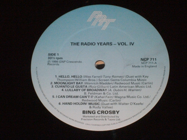 Bing Crosby : The Radio Years, Volume 4 (LP, Album, Comp)