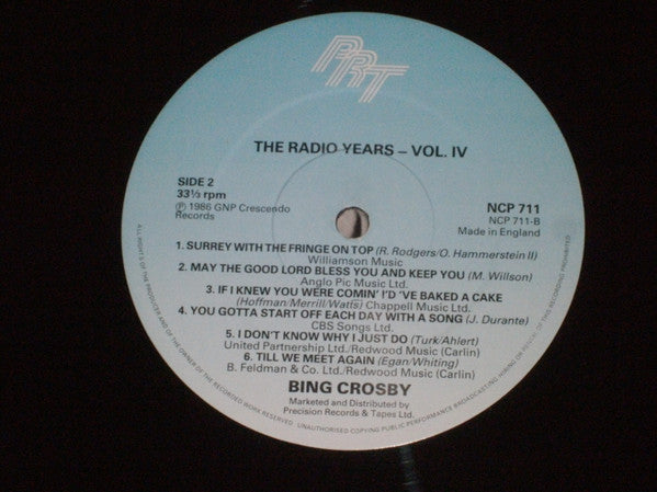 Bing Crosby : The Radio Years, Volume 4 (LP, Album, Comp)