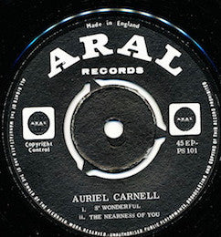 Auriel Carnell : The English Jazz Scene Vol 1 (7", EP, Pus)