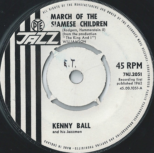 Kenny Ball And His Jazzmen : March Of The Siamese Children (7")