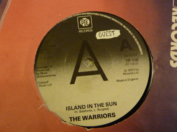 The Warriors (9) : Island In The Sun (7", Single, Promo)