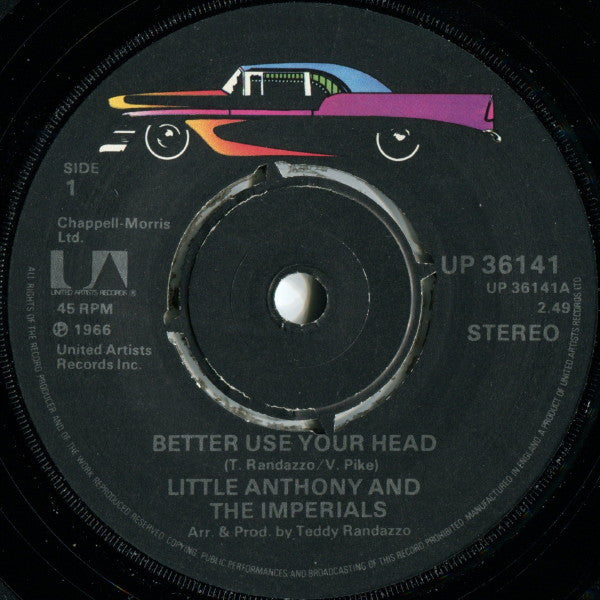 Little Anthony And The Imperials* : Better Use Your Head (7", Single)