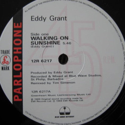 Eddy Grant : Walking On Sunshine  (12")
