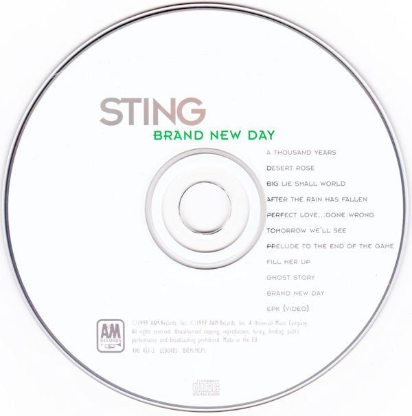 Sting : Brand New Day (CD, Album, Enh, Fuj)