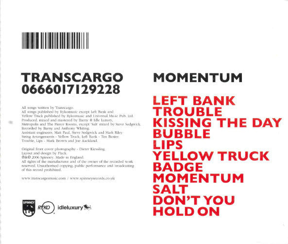 Transcargo : Momentum (CD, Album)
