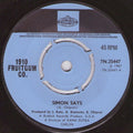 1910 Fruitgum Company : Simon Says (7", Single, Pus)