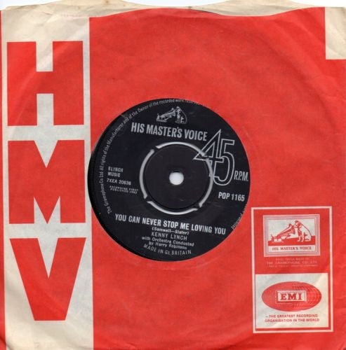 Kenny Lynch : You Can Never Stop Me Loving You (7", Single)