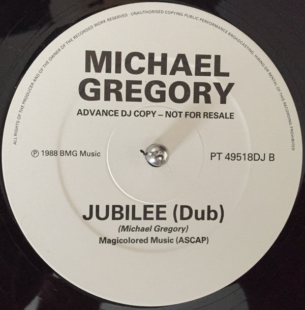 Michael Gregory : Jubilee (12", Single, Promo)