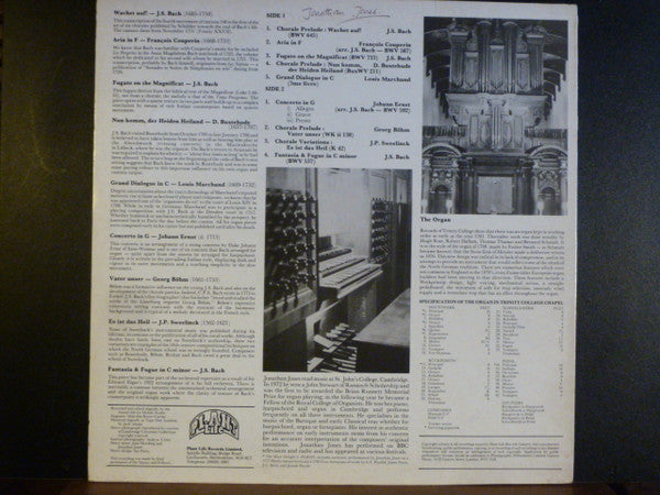 Jonathan Jones (8) : The Organ In The Age Of Reason (LP)