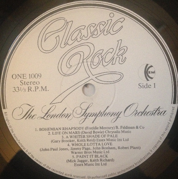London Symphony Orchestra And The Royal Choral Society : Classic Rock (LP)