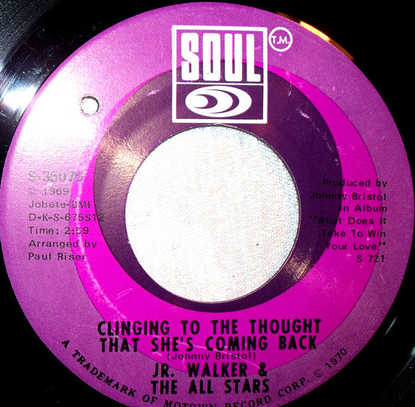 Junior Walker & The All Stars : Gotta Hold On To This Feeling (7", Single, Ame)
