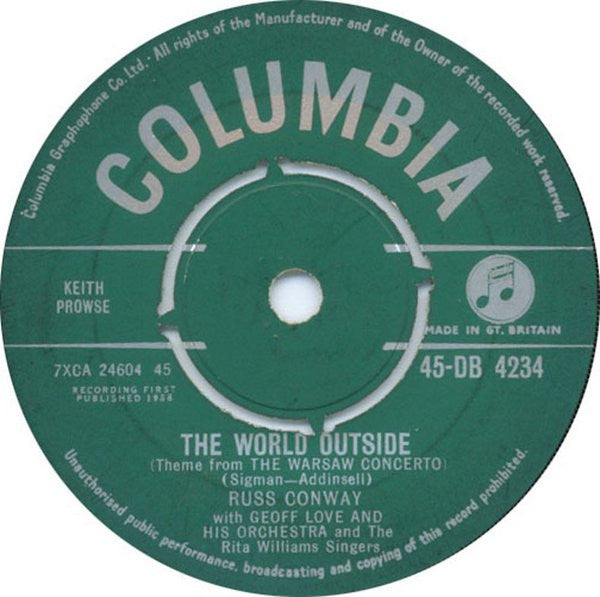 Russ Conway : The World Outside (7", Single)