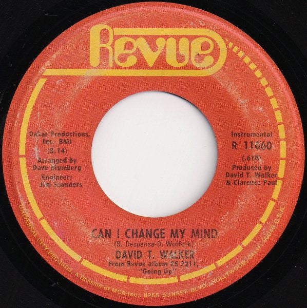 David T. Walker : My Baby Loves Me  (7")