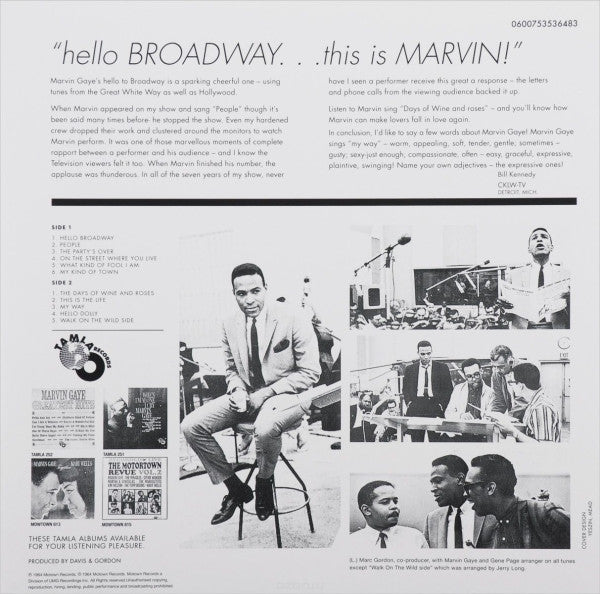 Marvin Gaye : Hello Broadway (LP, Album, RE, 180)