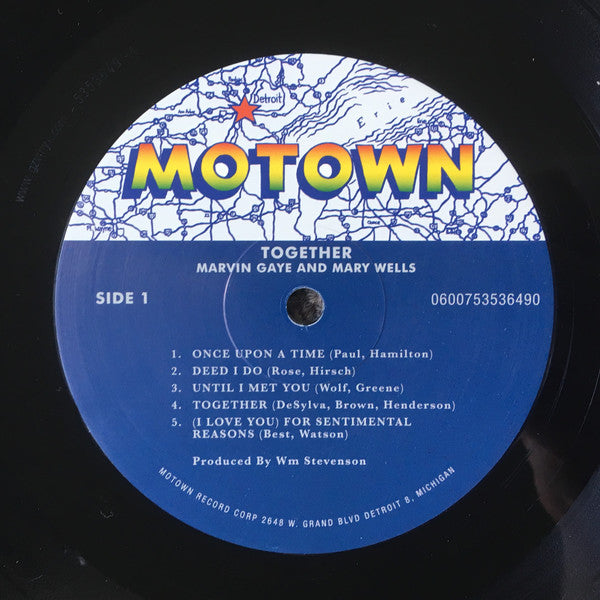 Marvin Gaye And Mary Wells : Together (LP, Album, RE, 180)