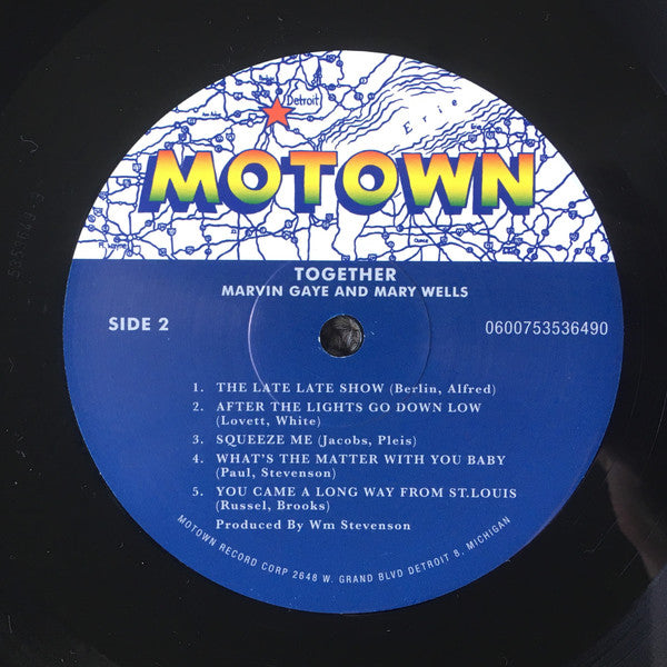 Marvin Gaye And Mary Wells : Together (LP, Album, RE, 180)