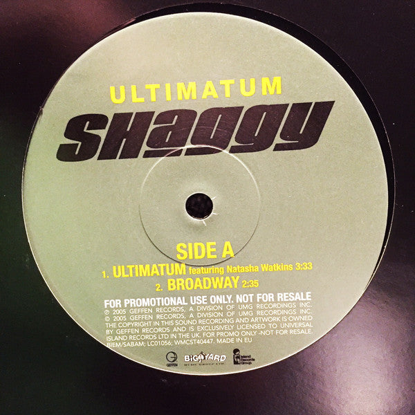 Shaggy : Ultimatum (12", Promo)