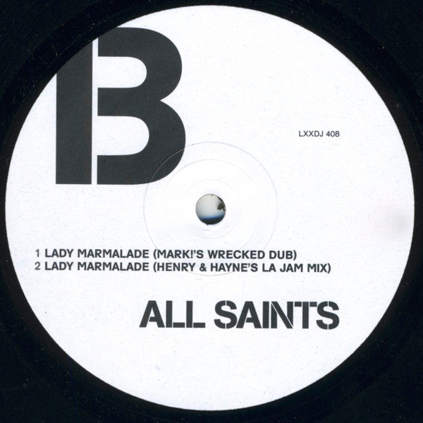 All Saints : Lady Marmalade (12", Promo)