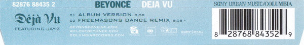 Beyoncé Featuring Jay-Z : Déjà Vu (CD, Single)