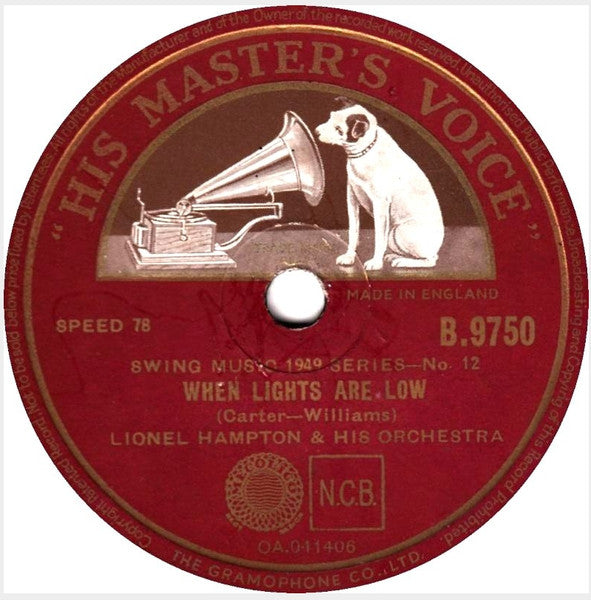 Lionel Hampton And His Orchestra : Central Avenue Breakdown / When Lights Are Low (Shellac, 10")