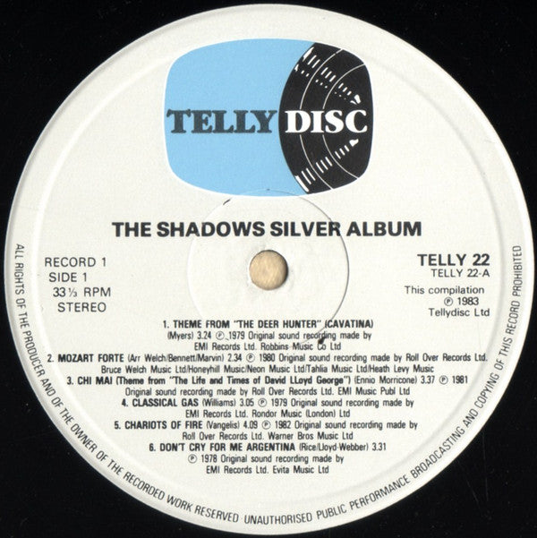 The Shadows : Silver Album (2xLP, Album, Comp)