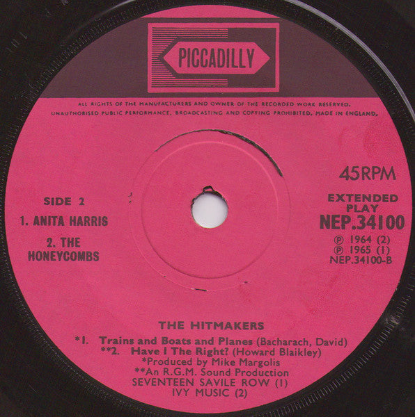 Various : The Hitmakers (7", EP)