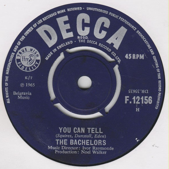 The Bachelors : Marie / You Can Tell (7", Single)