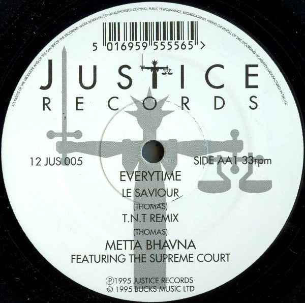 Metta Bhavna Featuring The Supreme Court : Everytime (2x12")