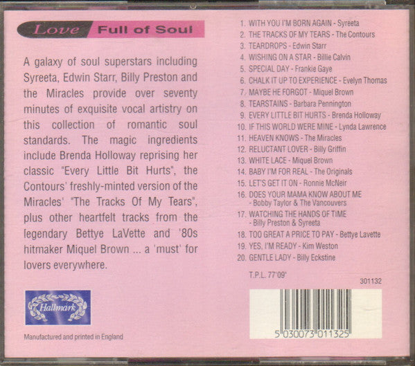 Various : Love Full Of Soul (CD, Comp)