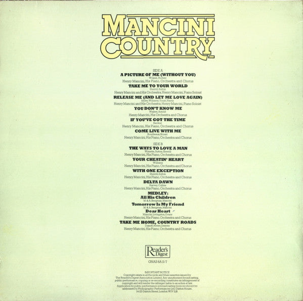 Henry Mancini : Mancini Country (LP)