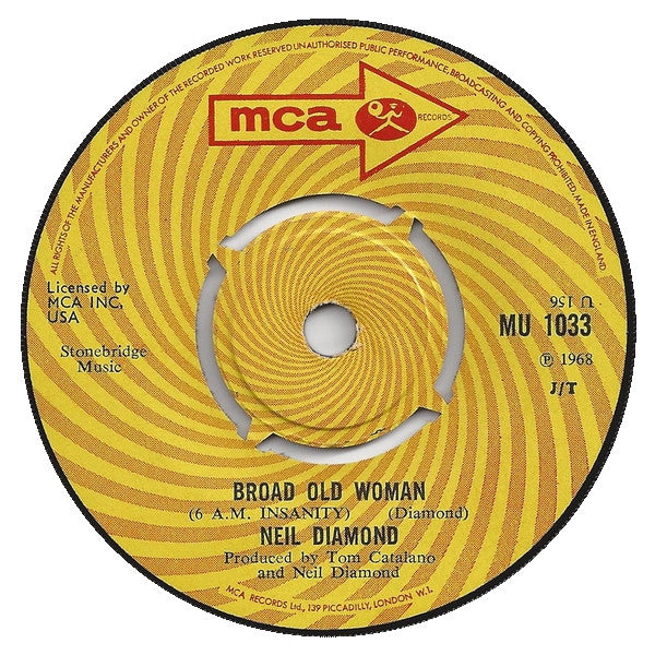 Neil Diamond : Two-Bit Manchild (7", Single)