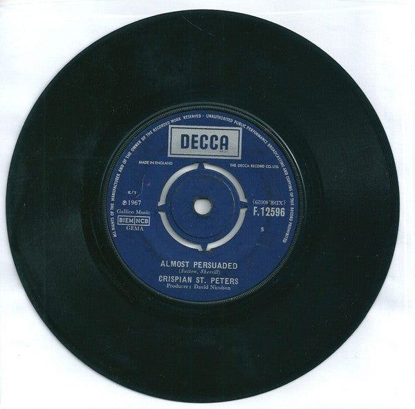 Crispian St. Peters : Almost Persuaded (7")