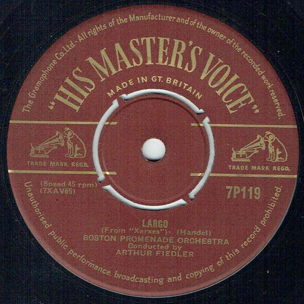 Boston Promenade Orchestra Conducted By Arthur Fiedler, Alfred Krips : Meditation (7", Single, Mono)