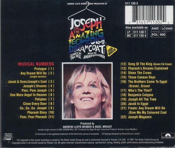 Andrew Lloyd Webber, Tim Rice Starring Jason Donovan : Andrew Lloyd Webber's New Production Of: Joseph And The Amazing Technicolor Dreamcoat (CD, RP)