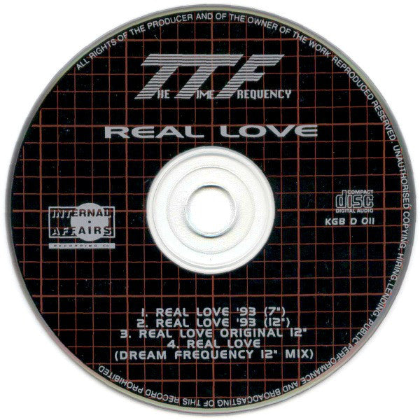 The Time Frequency : Real Love '93 (CD, Single)