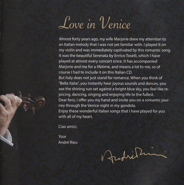 André Rieu And His Johann Strauß Orchestra : Love In Venice (CD, Album + DVD-V, NTSC)