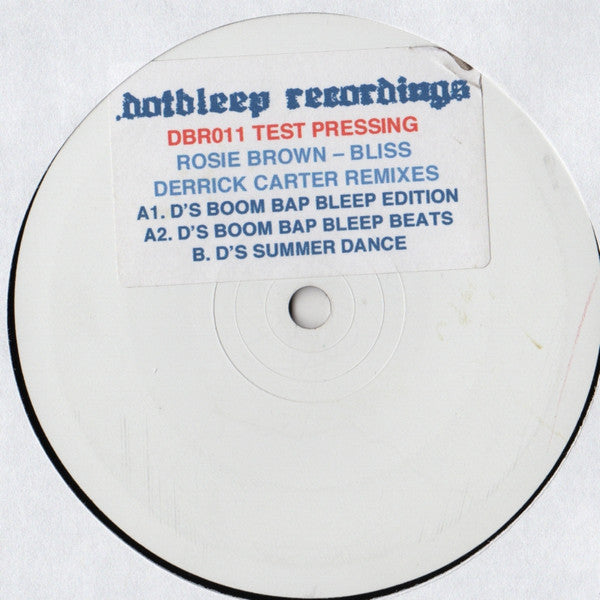 Rosie Brown : Bliss (Derrick Carter Remixes) (12", TP, W/Lbl)