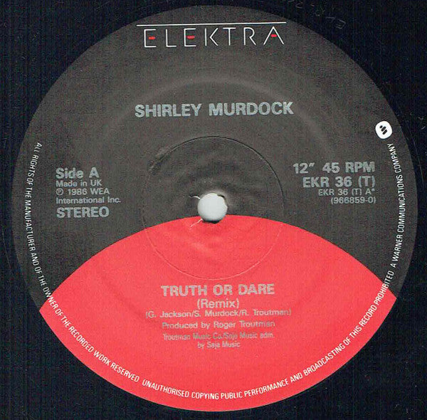Shirley Murdock : Truth Or Dare (Remix) (12")
