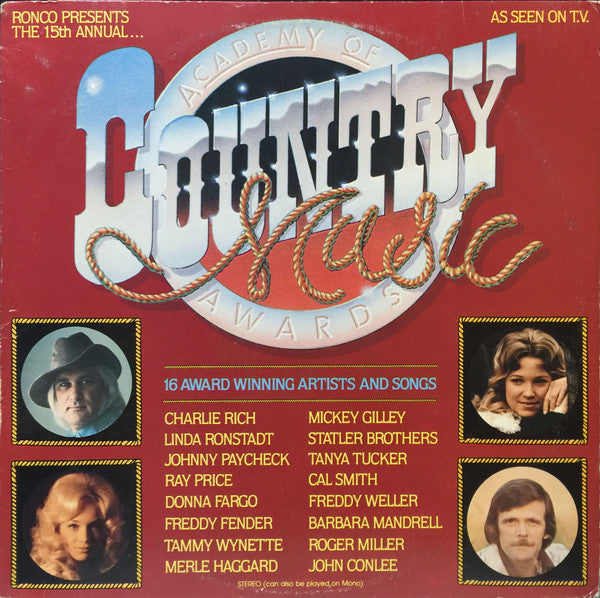Various : 15th Anniversary Country Music Awards (LP, Comp)